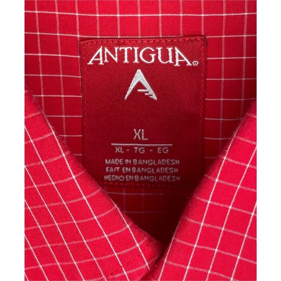 Atlanta Falcons ATL NFL Red Plaid Check Long Sleeve Button Front Shirt Men’s XL - Picture 4 of 4